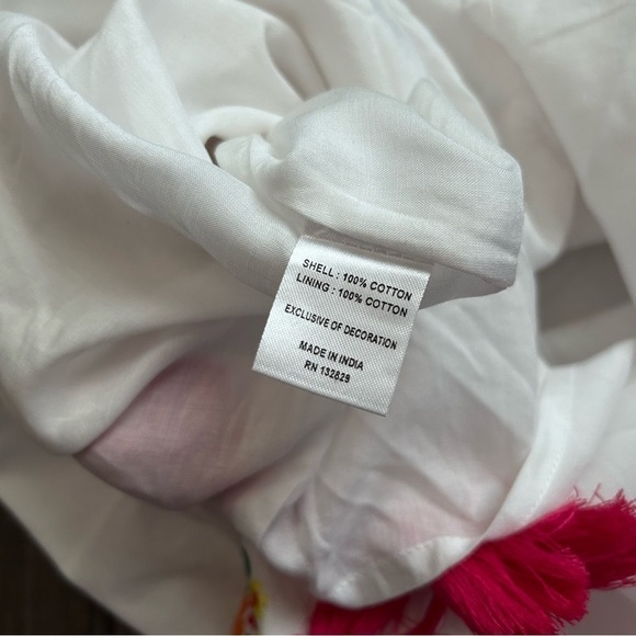 Tularosa x Revolve Millie Embroidered Tassel Mini Skirt in White Sz XL - Picture 8 of 8